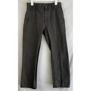 Eddie Bauer Men 30x32 Olive/Gray Canvas Utility Work Pants